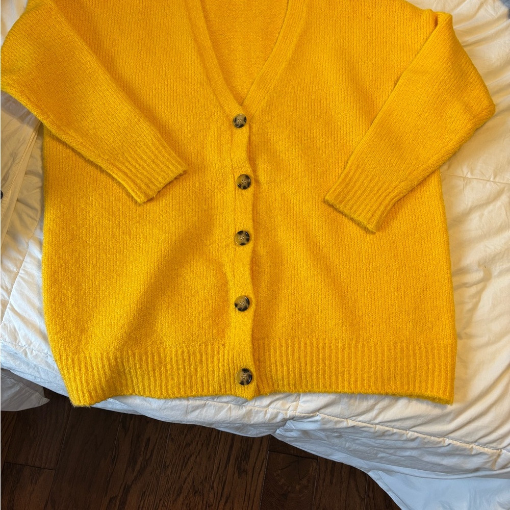 Urban Outfitters ( oversized) yellow Cardigan Sweater